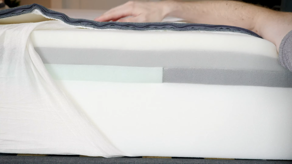 structure matelas mousse